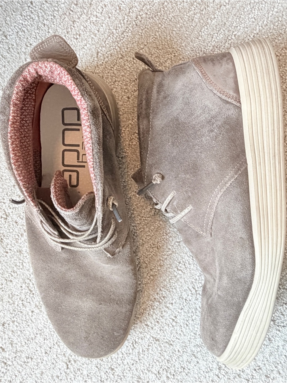 Hey Dude Suede Chukka Shoes in Taupe size 11